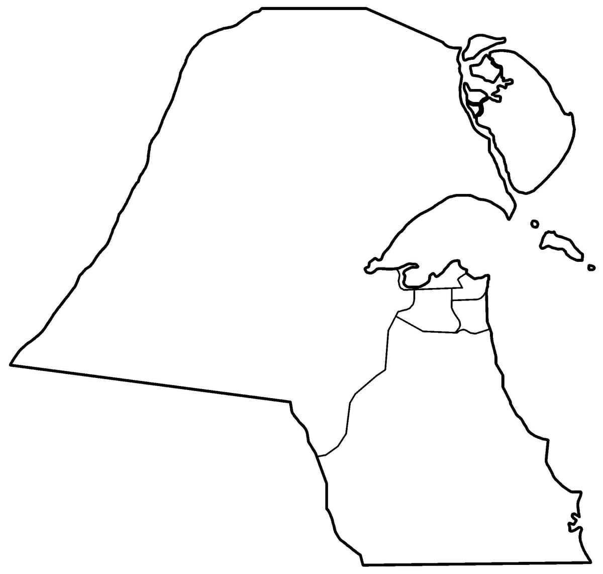mapa je iz kuvajta prazan 