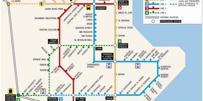 Mapa je iz kuvajta metro