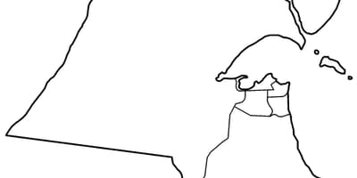 Mapa je iz kuvajta prazan 